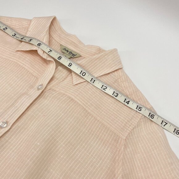 *Lucky Brand Linen Popover Top - Picture 9 of 11